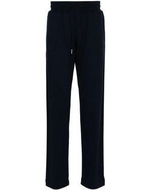 Kiton Cotton Tapered Track Trousers - Blue