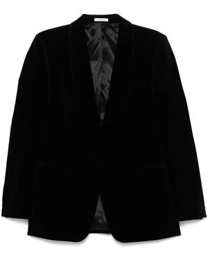 Fursac Single-Breasted Blazer - Black