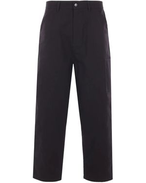 Diomene Patch-Pocket Pants - Blue