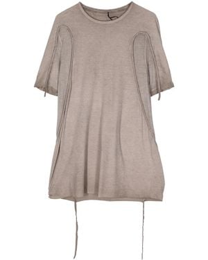 Masnada ドレープディテール Tシャツ - グレー