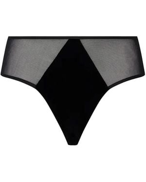 UNDRESS ベルベット ショーツ - ブラック