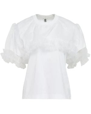 Noir Kei Ninomiya ラッフル Tシャツ - ホワイト