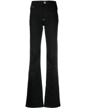 Philipp Plein High-waisted Flared Jeans - Black