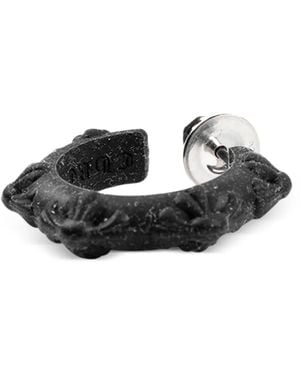 Chrome Hearts Embossed Single Earring - Black