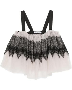 Viktor & Rolf Lace-Trim Blouse - Black