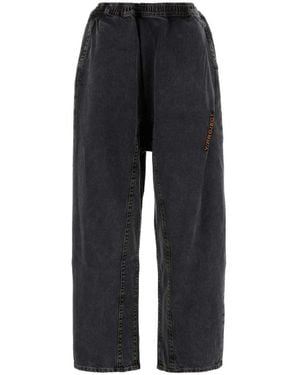 Y. Project Jeans Met Geborduurd Logo - Blauw