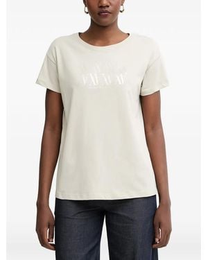 ARMANI EXCHANGE Logo-Print Short-Sleeve T-Shirt - White