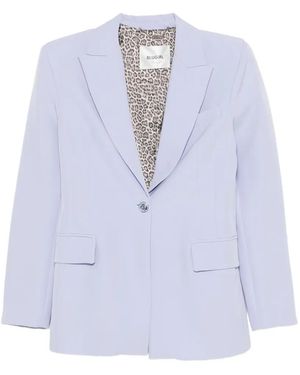 Blugirl Blumarine Belted Single-Breasted Blazer - Blue