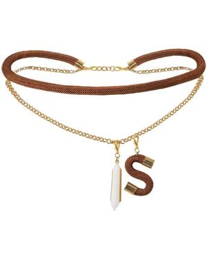Silvia Tcherassi Mireya Belt - Metallic