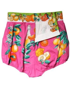 Dolce & Gabbana Shorts Con Motivo De Cítricos - Rosa