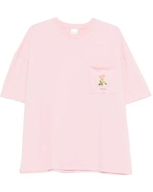 Nanushka T-Shirt Met Rozenprint