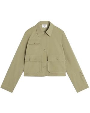 Maison Kitsuné Multi-Pocket Cropped Jacket - Green