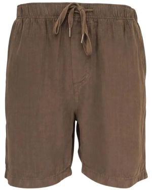 Faherty Essential Drawstring-Waist Deck Shorts - Brown