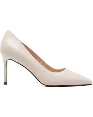 Linda Baumann Pointed-Toe Heeled Court Shoes - White