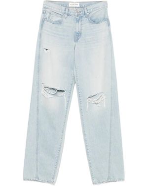 SLVRLAKE Denim Twisted-Seam Cotton Jeans - Blue