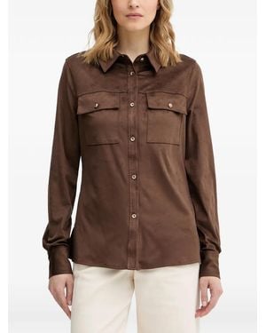 Guess Flap-Pocket Shirt - Brown