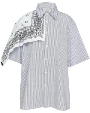 BONBOM Camisa Con Detalle De Bandana - Gris