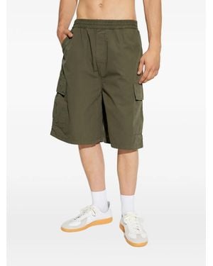 Carhartt Mandler Elasticated-Waist Cargo Shorts - Green
