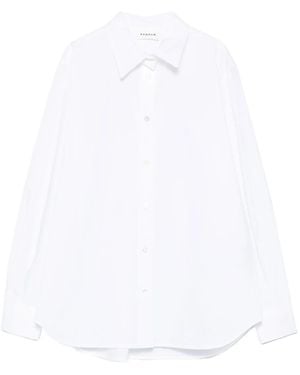 P.A.R.O.S.H. Point-Collar Cotton Shirt - White