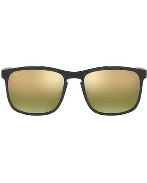 Ray-Ban Lunettes De Soleil Carrées Chromance - Neutre
