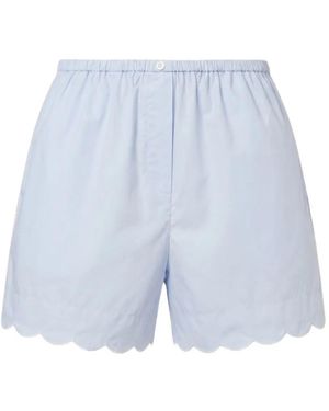 12 STOREEZ Rocaille Mini Shorts - Blue