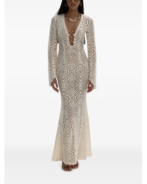 MOOS STUDIO Celestial Bloom Kleid - Natur