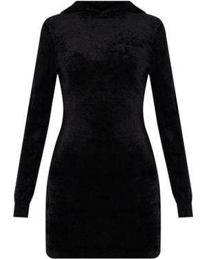 Alexander Wang パーカーミニドレス - ブラック