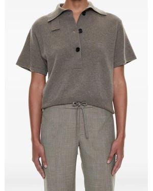 Christopher Esber Gestricktes Poloshirt - Grau