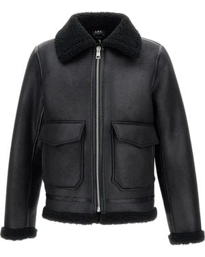 A.P.C. Tommy Bomber Jacket - Black