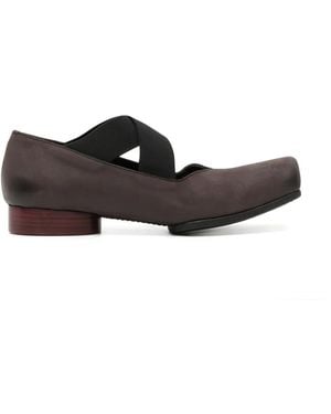 Uma Wang Ballerinas Mit Überkreuzten Riemen - Weiß