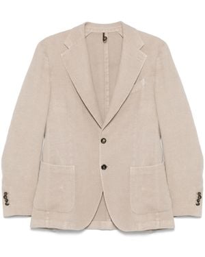Dell'Oglio Textured Blazer - Natural