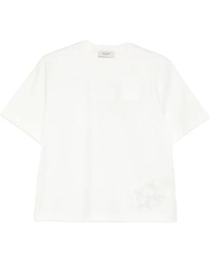 Agnona Embroidered T-Shirt - White