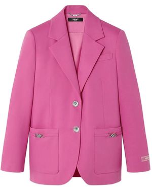 Versace Underwater Barocco Boxy Blazer - Pink