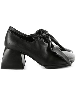 Uma Wang Square-Toe Knotted Mules - Black