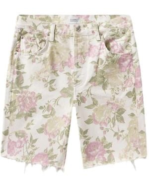 Citizens of Humanity Pantalones Cortos Con Estampado Floral - Blanco