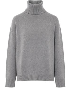 Allude Rollkragenpullover Aus Kaschmir - Grau