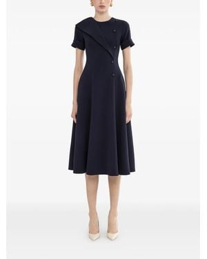 Nissa A-Line Midi Dress - Blue