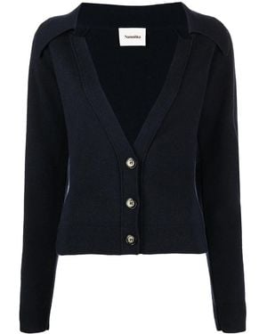 Nanushka Cardigan Mit V-Ausschnitt - Blau