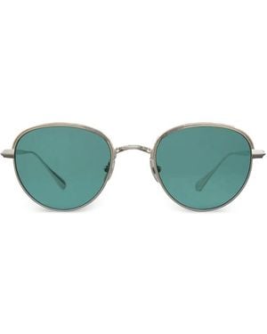 Garrett Leight Wells J Round-Frame Sunglasses - Green