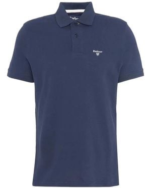 Barbour Logo-Embroidered Lightweight Polo Shirt - Blue