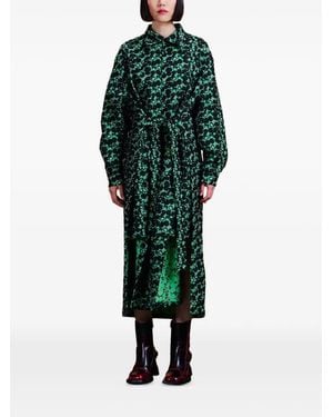 Henrik Vibskov Love You Dress Midikleid Mit Abstraktem Print - Grün