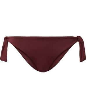Twinset Bikini Thong With Logo - Purple