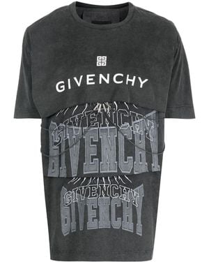 Givenchy T-Shirt Mit Logo-Print - Schwarz