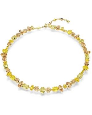 Swarovski Gema Crystal-Embellished Necklace - Metallic