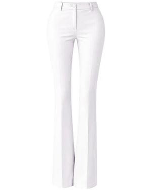 Liu Jo Pantalones Acampanados Stretch - Blanco