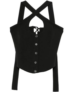 RHIZOME Rosemary Corset Top - Black