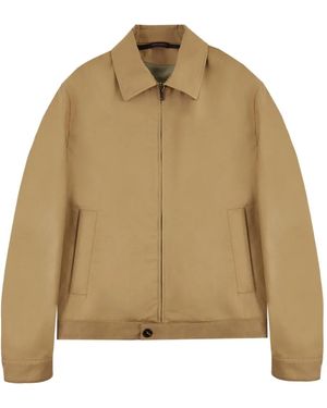 Montedoro Zip-Up Bomber Jacket - Natural