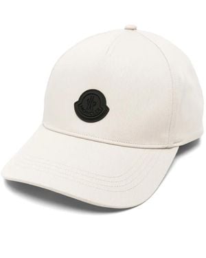 Moncler Casquette À Patch Logo - Natural