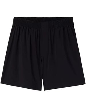 Sunnei Pleat-Detail Track Shorts - Black