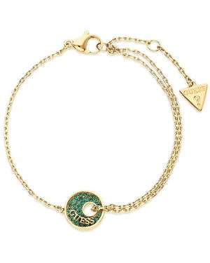 Guess Pavé-Set Pendant Bracelet - Metallic